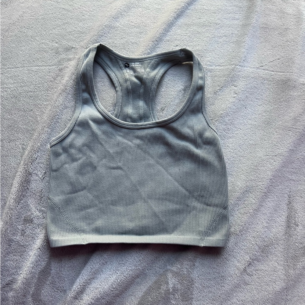 Grey sports tank top